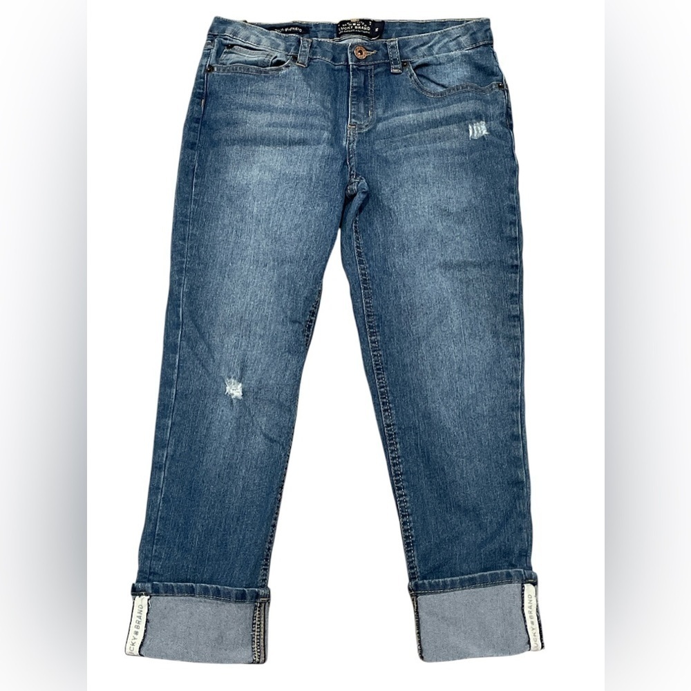 Lucky Brand Dylan Boyfriend Blue Denim Jeans Girl’s Size 14
